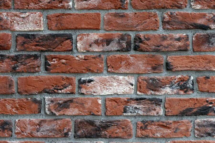 QS-KO7 Vulcano – kırmızı ve siyah tonlarda rustik dekoratif kültür tuğlası modeli, Quick Stone